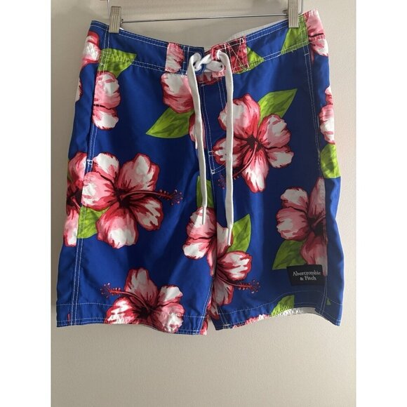Abercrombie & Fitch Other - Abercrombie & Fitch Hibiscus Floral Print Mens Board Shorts Size Med Tropical